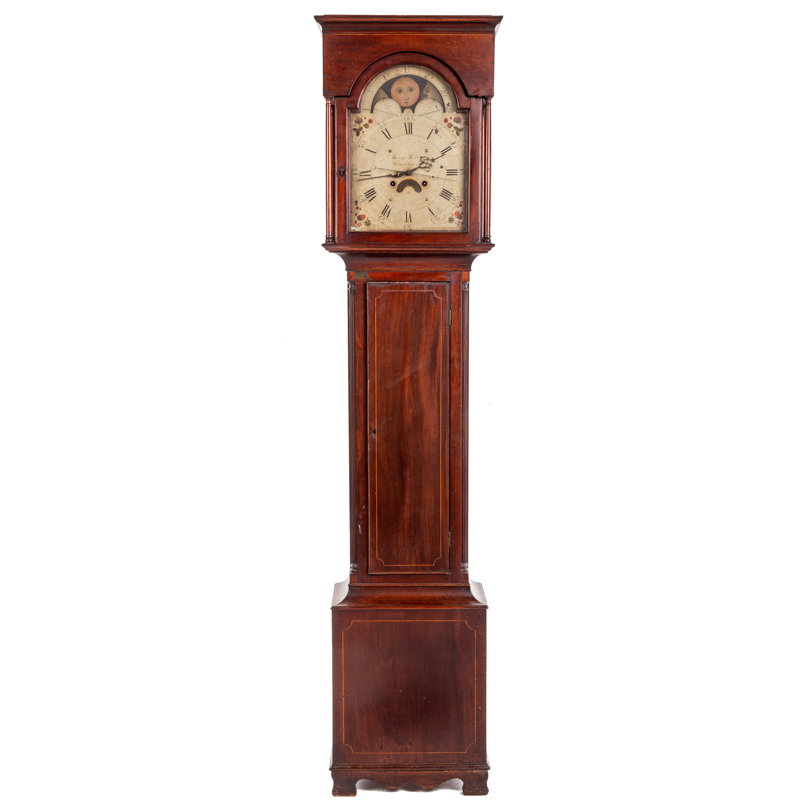 Appraisal: FEDERAL TALL CASE CLOCK BY GEORGE WOLTZ Circa Hagerstown Maryland