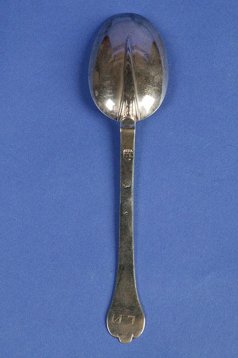 Appraisal: A LATE TH CENTURY TREFID SPOON with a ribbed rat-tail