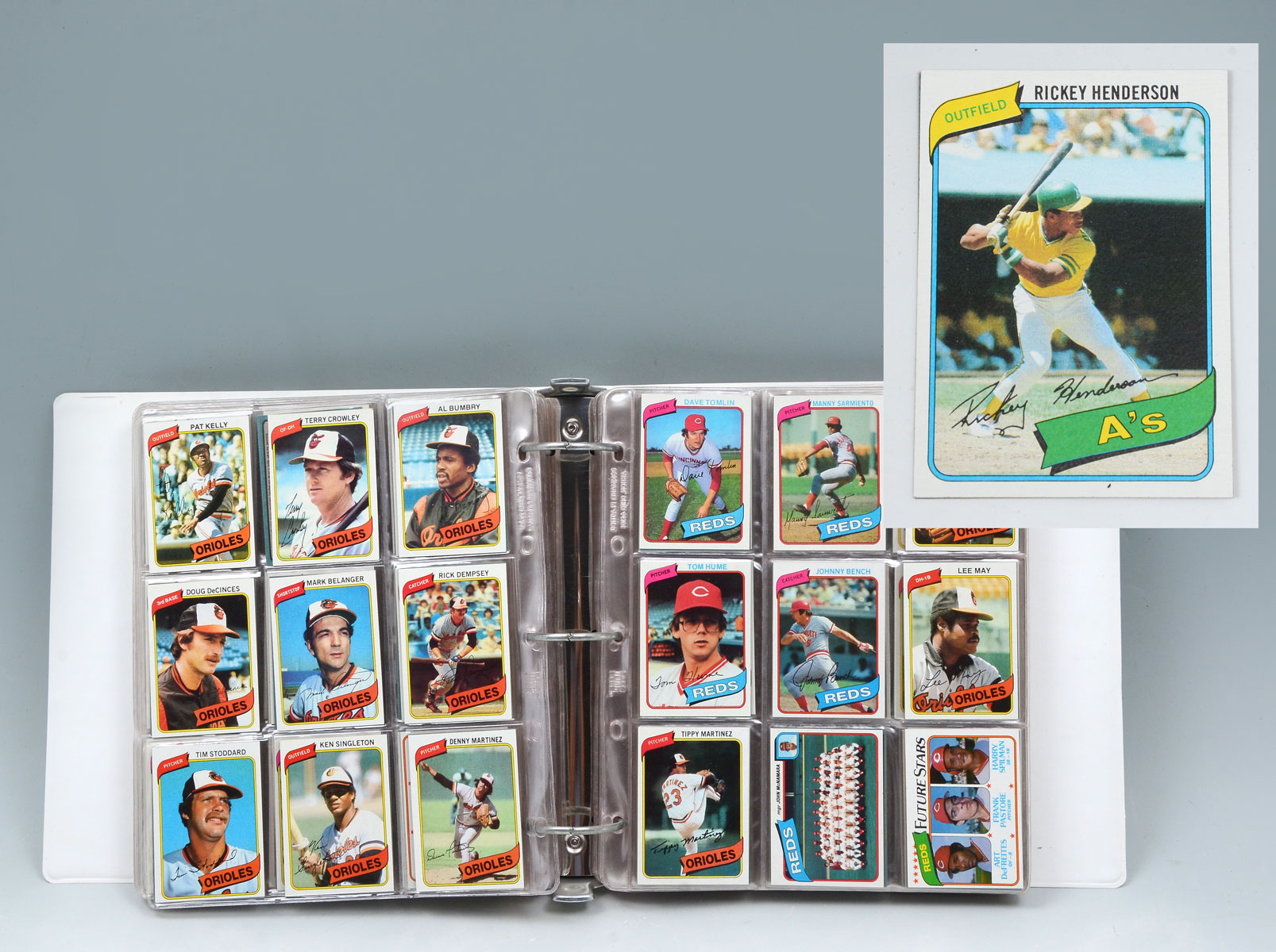 Appraisal: TOPPS BASEBALL CARD ALBUM Enos Cabell is the only card