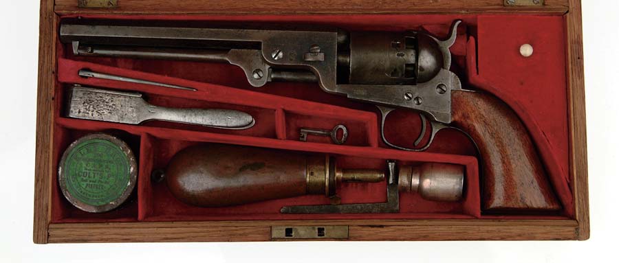 Appraisal: HISTORIC CIVIL WAR CASED AND PRESENTED COLT LONDON NAVY REVOLVER