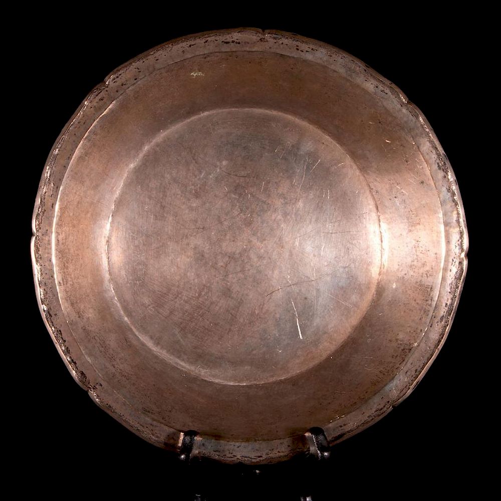 Appraisal: A Spanish Colonial silver plate An th - th century