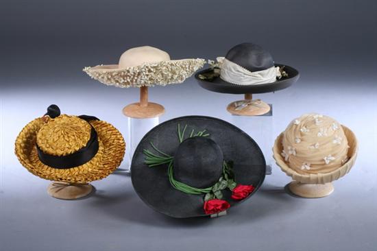 Appraisal: LARGE GROUP OF WHIMSICAL SPRING AND SUMMER HATS Approximately in