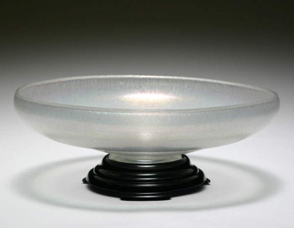 Appraisal: Fenton Persian Pearl stretch glass cupped bowl Out of punch