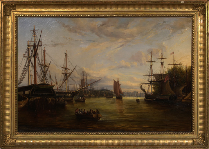 Appraisal: Circle of Emile-Louis Vernier French - The Peaceful Harbour oil