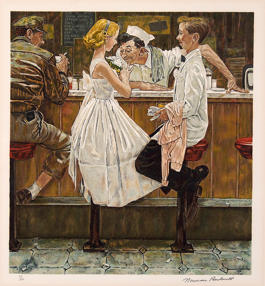 Appraisal: Norman Rockwell After the Prom Rockwell Norman - After the