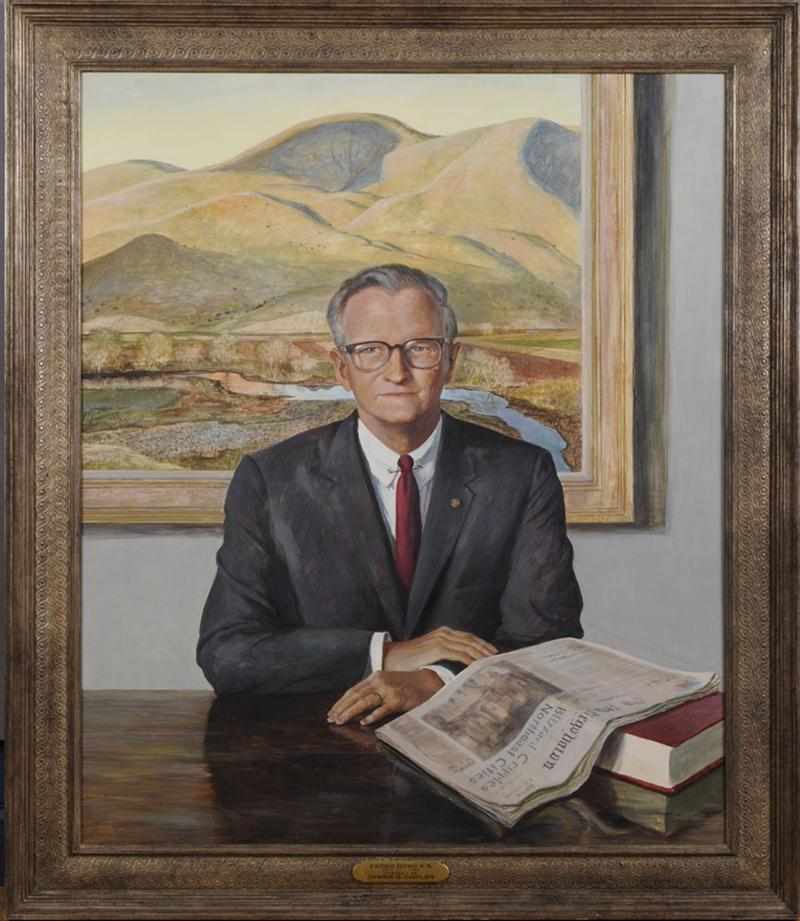 Appraisal: PETER HURD - PORTRAIT OF JAMES S COPLEY Oil on