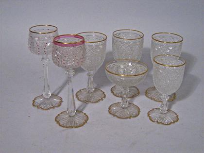 Appraisal: Sixty - Six piece Cut Crystal Stemware With ornate cut