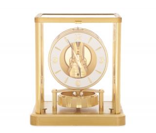 Appraisal: Atmos Jaeger LeCoultre Glass Front Table Clock Jaeger LeCoultre Swiss