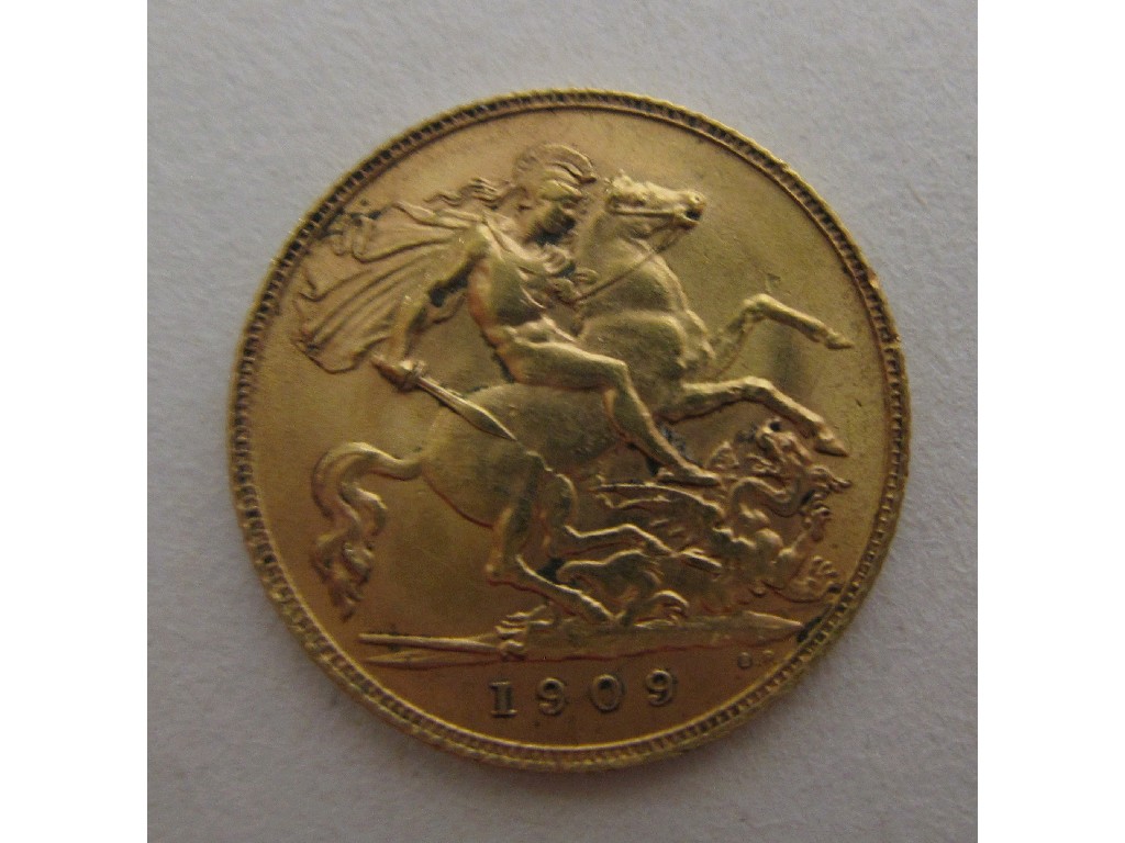 Appraisal: Edward VII half sovereign dated