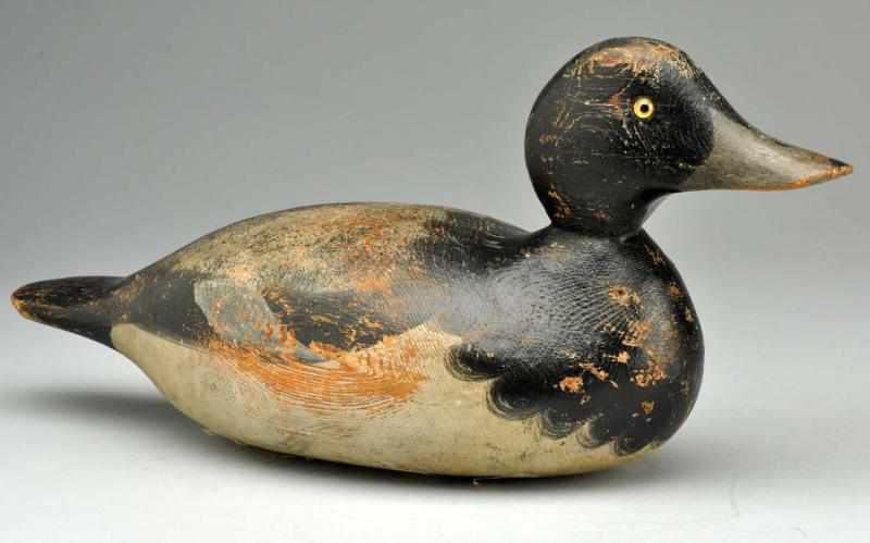 Appraisal: Mason Duck Decoy Glass eyes Condition Excellent Size L