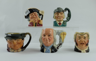 Appraisal: A collection of Royal Doulton small character jugs to include