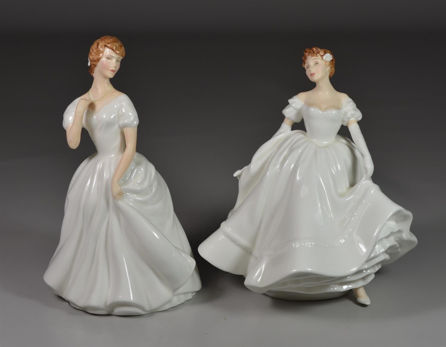 Appraisal: Royal Doulton bone china figurines Patricia HN Nancy HN tallest