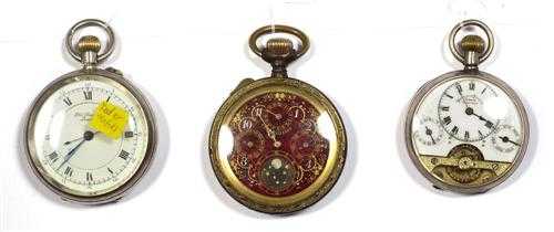 Appraisal: LOT OF POCKET WATCHES ca - Silver and steel Silver