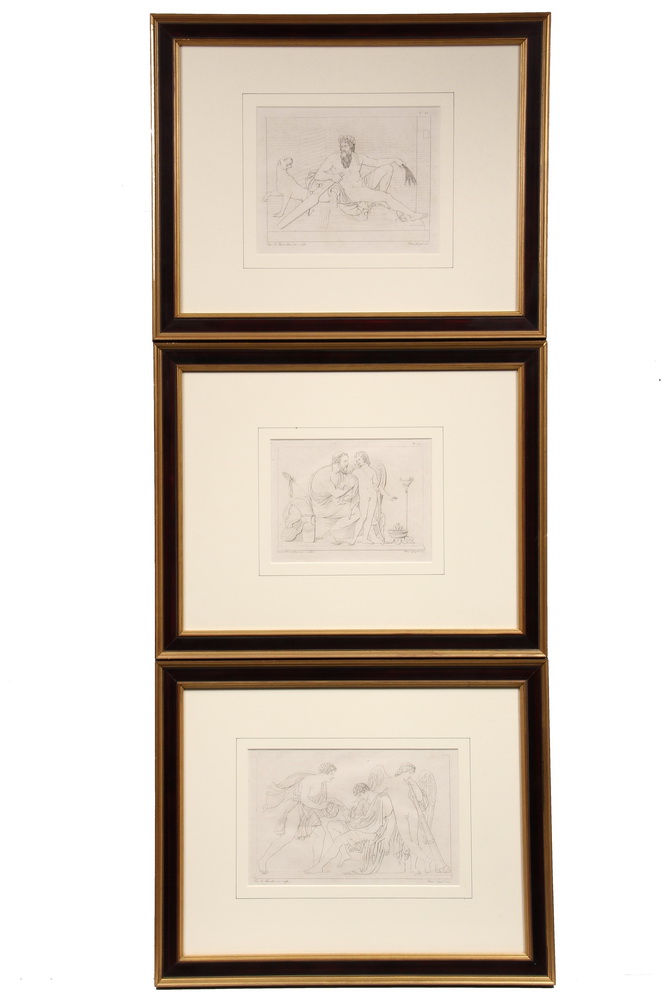 Appraisal: ENGRAVINGS - Five Line Engravings by Francesco Garzoli after the