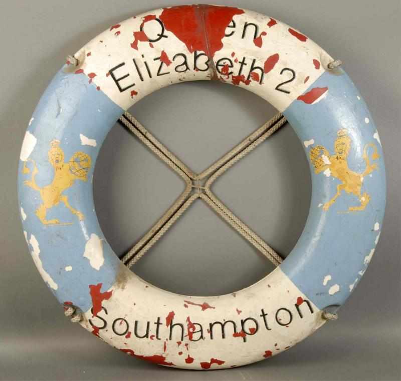 Appraisal: Cunard Line-Queen Elizabeth Ceremonial Ring Description Moderate paint loss Condition