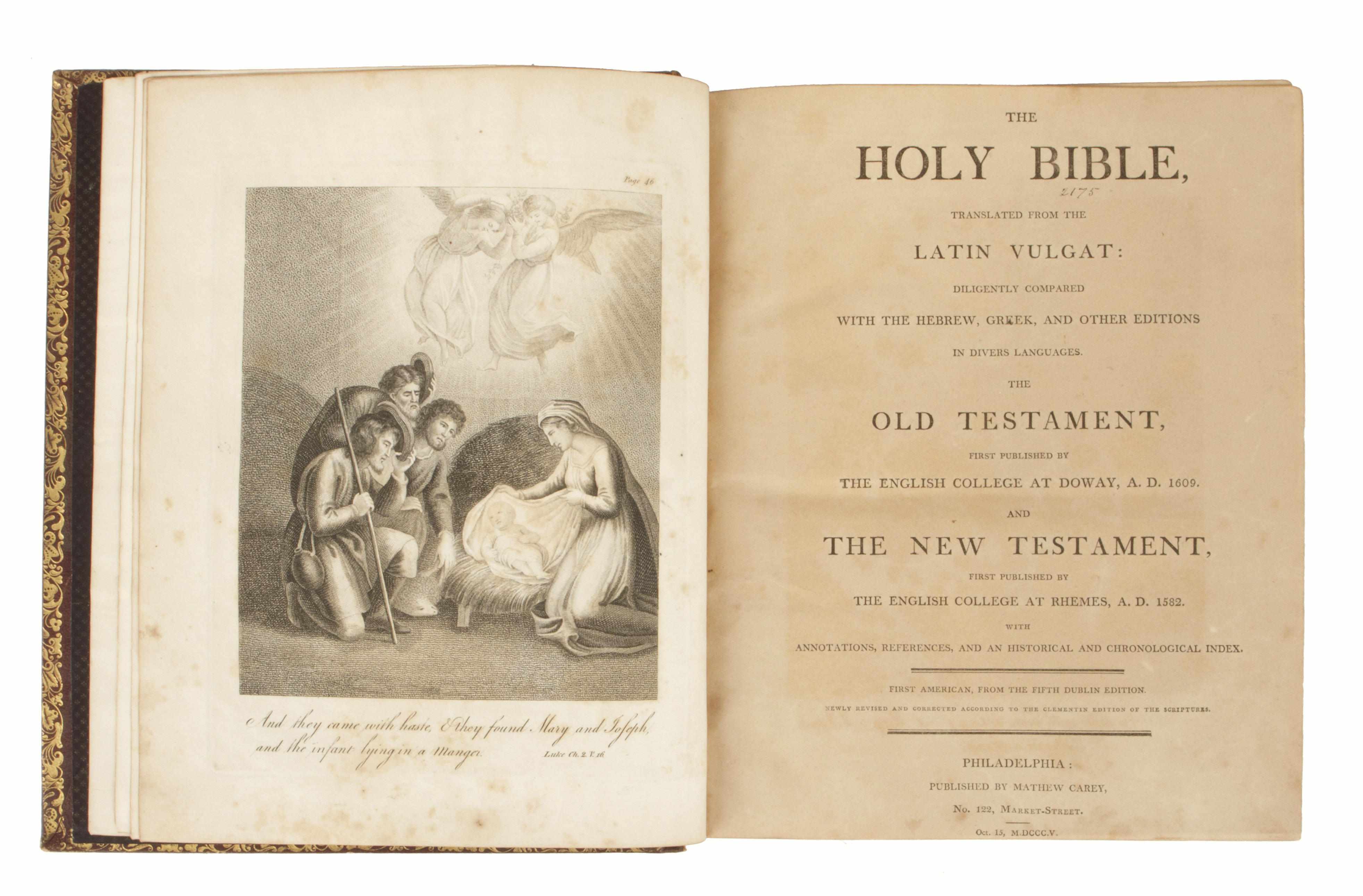 Appraisal: BIBLE IN ENGLISH volumes The Holy Bible Translated from the