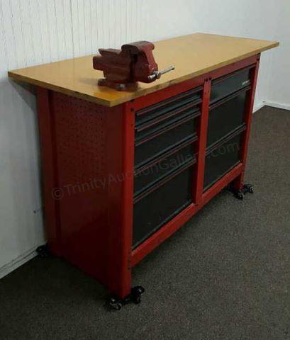 Appraisal: Sears Craftsman long drawer work station with a Craftsman No