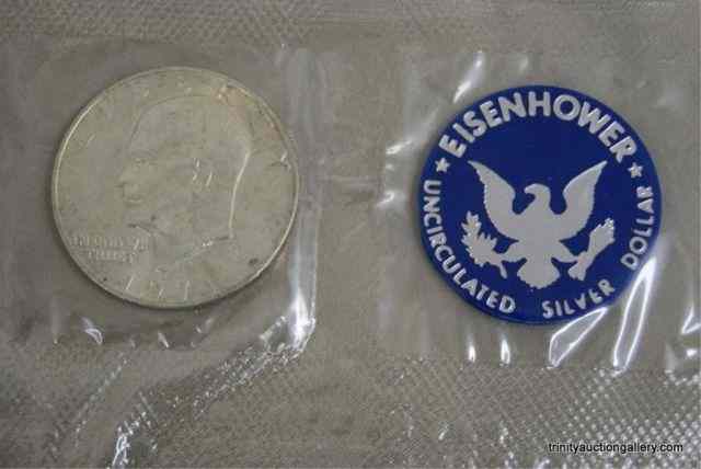 Appraisal: Unc Silver Eisenhower Dollar Coin This is a very nice