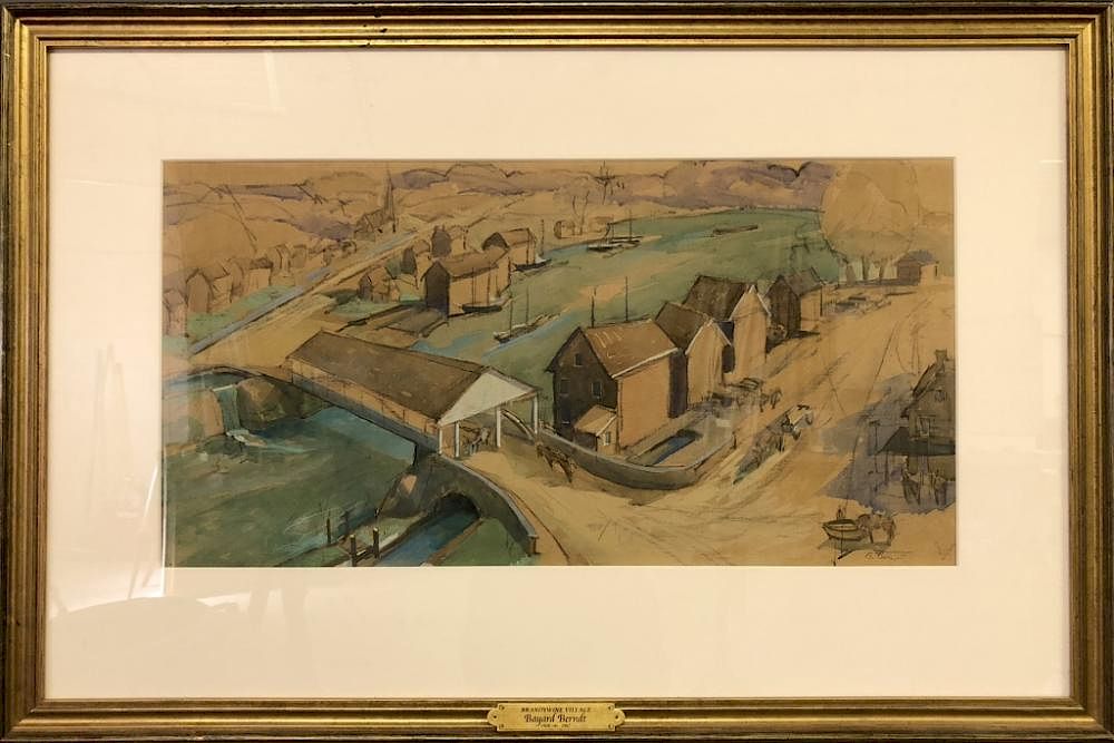 Appraisal: Two Bayerd Berndt Watercolors Bayerd Berndt Delaware - two framed