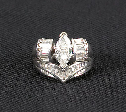 Appraisal: Ladies diamond ring to include an engagement ring in K