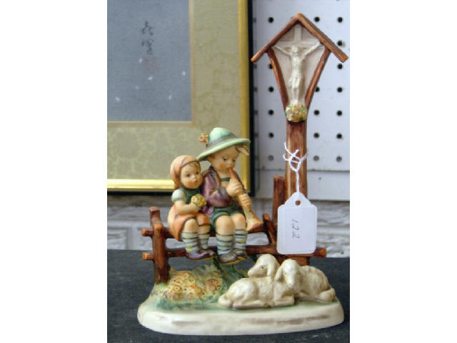 Appraisal: HUMMEL FIGURINE - WAYSIDE DEVOTION -