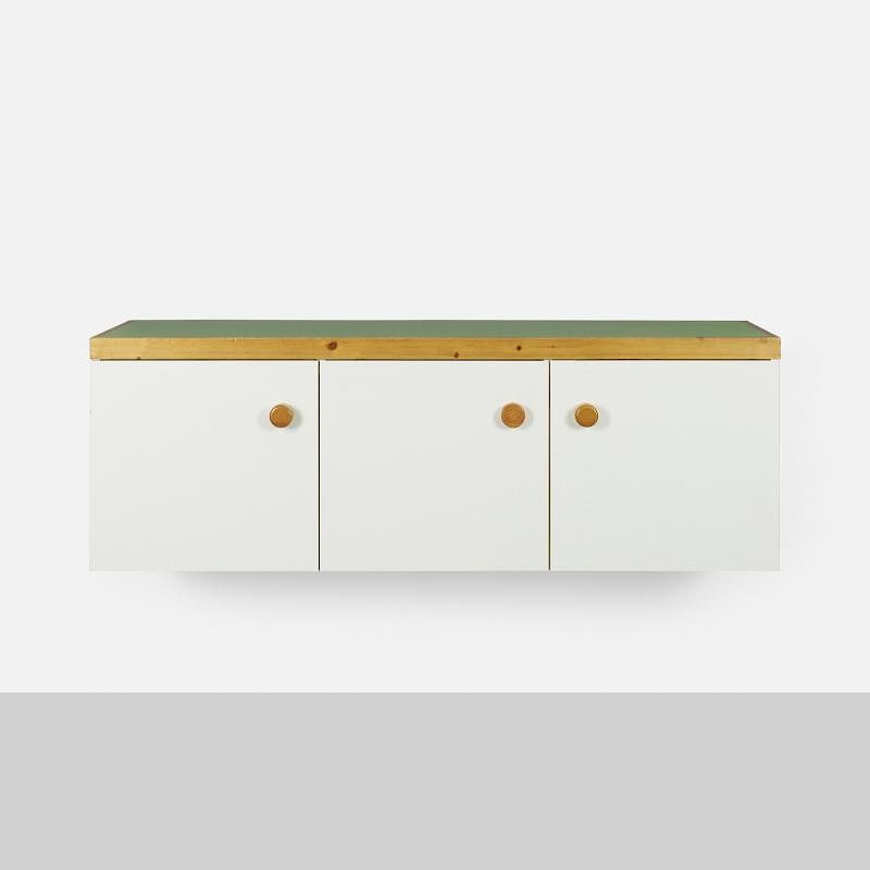 Appraisal: Charlotte Perriand wall-mounted cabinet from Les Arcs Savoie Charlotte Perriand