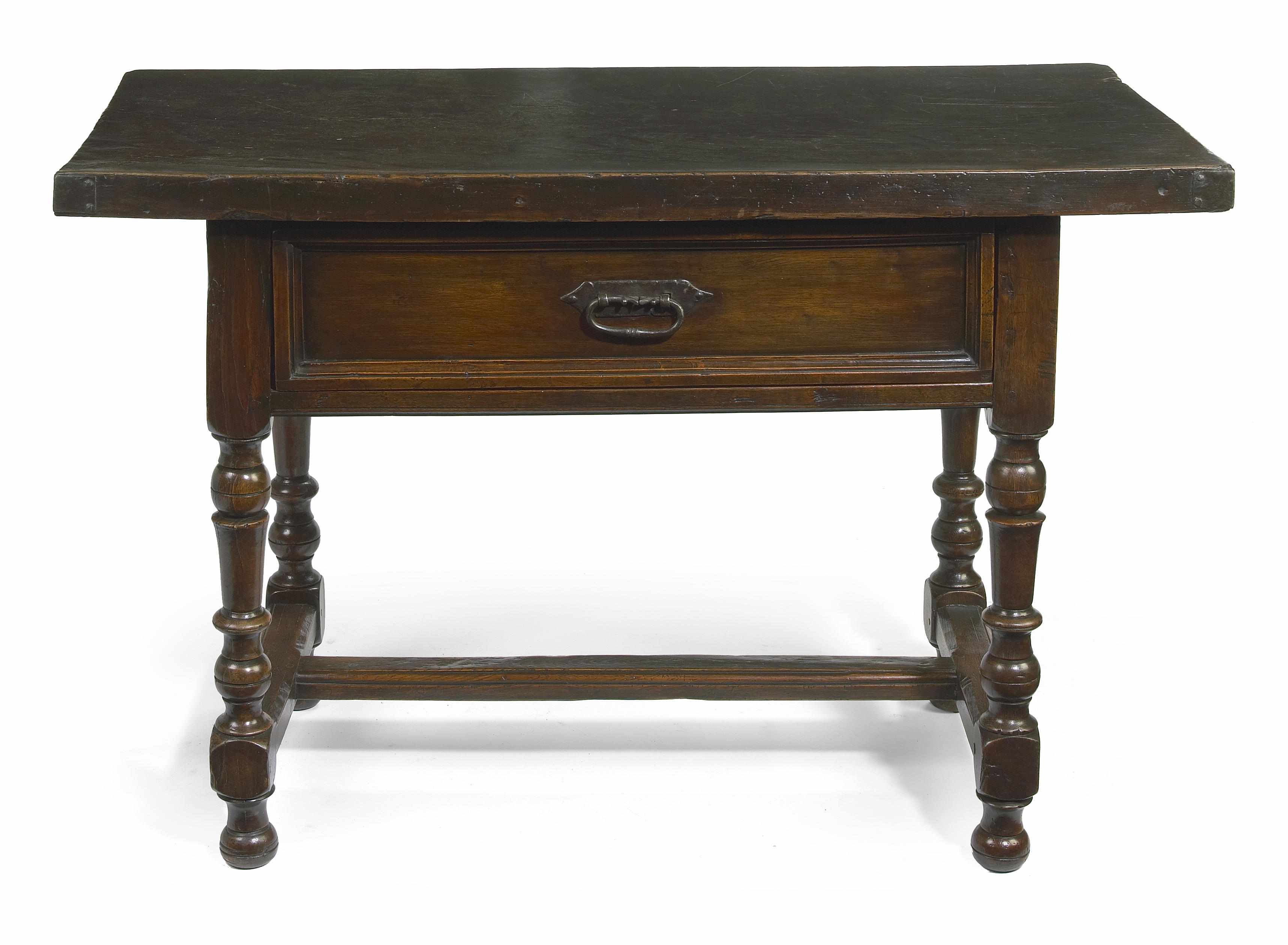 Appraisal: An Italian Baroque style walnut table height in width in