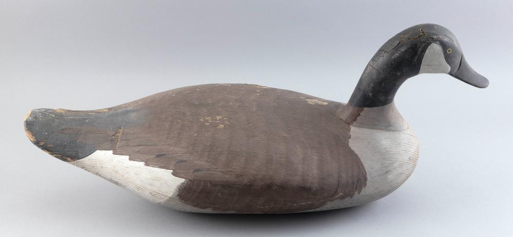 Appraisal: R MADISON MITCHELL CANADA GOOSE DECOY HAVRE DE GRACE MARYLAND