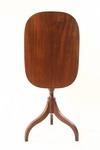 Appraisal: CANDLE STAND - Hepplewhite mahogany tilt top candle stand Rectangular