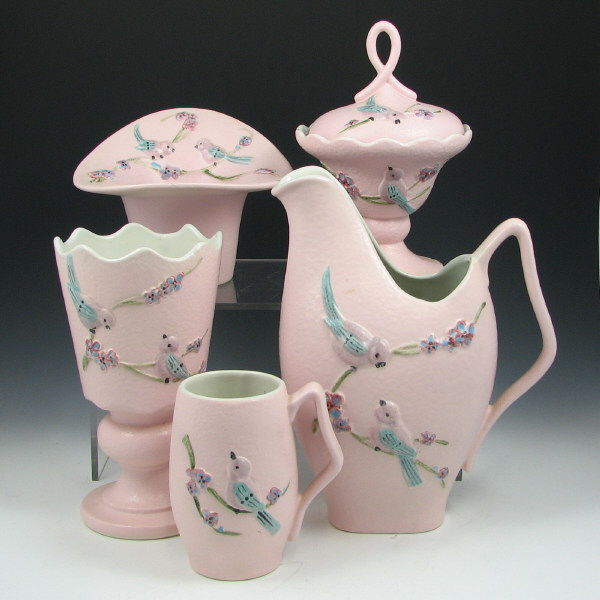 Appraisal: Hull Serenade - Pitcher Mug Vase Candy Dish Lot of