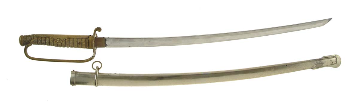 Appraisal: JAPANESE KYU-GUNTO ARMY OFFICERS SWORD shinogi zukuri blade Nakago is