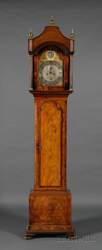 Appraisal: George III Mahogany Long Case Clock third quarter th century