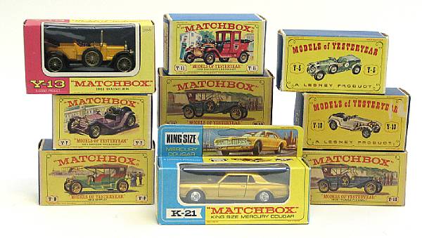 Appraisal: Boxed Matchbox cars Lot of Lesney boxed British die-cast vehicles