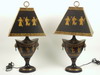 Appraisal: TABLE LAMPS - Pair of contemporary classical form table lamps