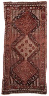 Appraisal: Turkish Rug early to mid- th century three interconnected diamonds