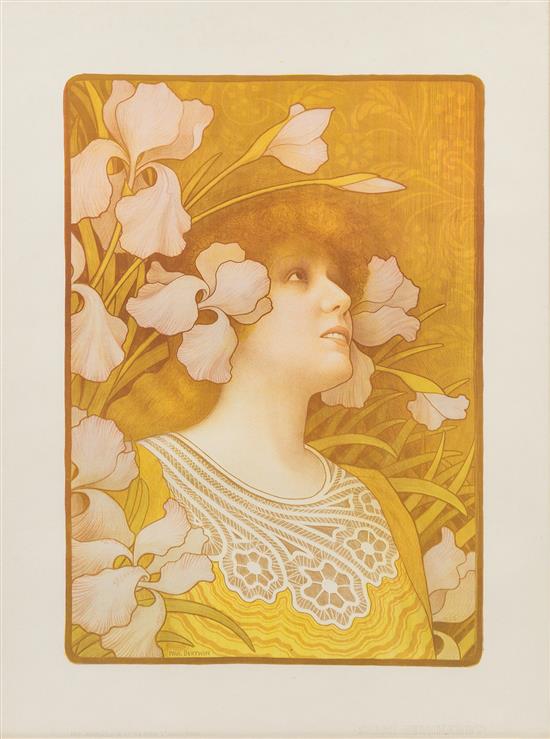 Appraisal: Sale Lot Paul Berthon French - Sarah Bernhardt color lithograph