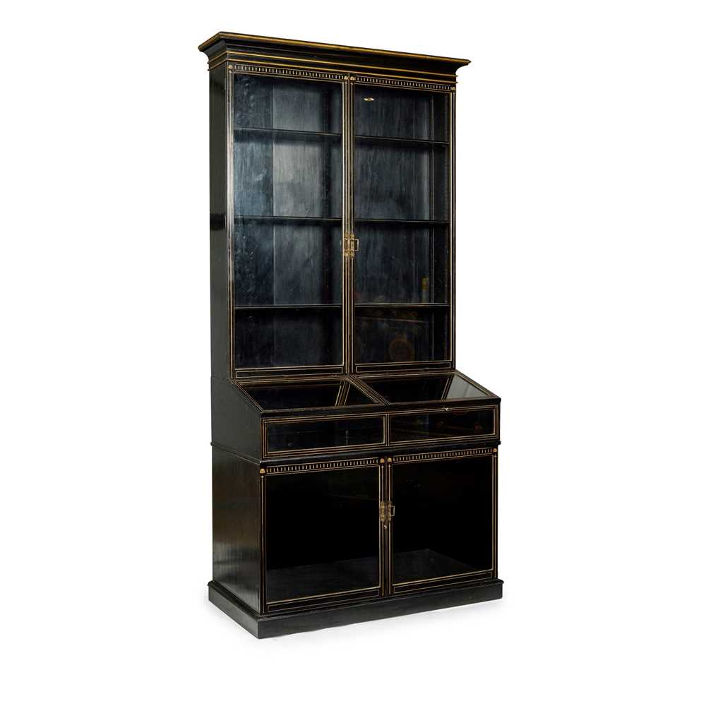 Appraisal: ENGLISH MANNER OF CHRISTOPHER DRESSER AESTHETIC MOVEMENT DISPLAY CASE BOOKCASE