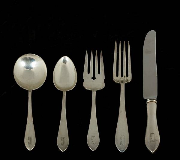 Appraisal: A sterling flatware setDominick amp Haff New York NYPointed Antique