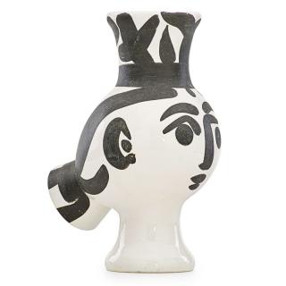 Appraisal: PABLO PICASSO MADOURA Vase Wood-Owl Woman PABLO PICASSO - MADOURAVase