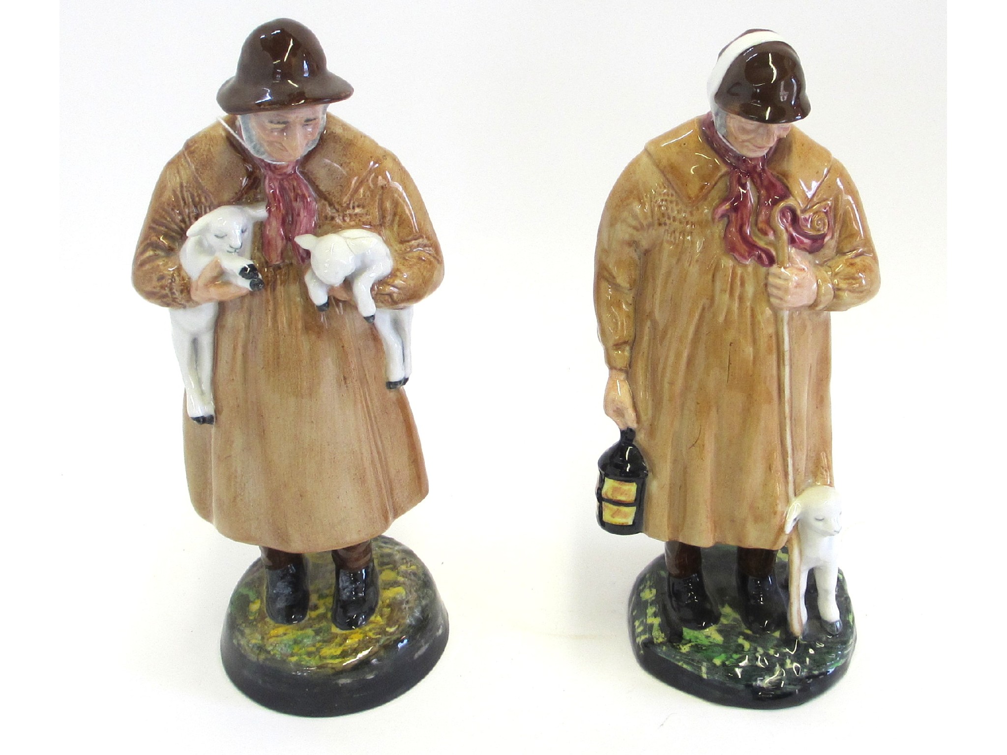 Appraisal: Two Royal Doulton figures Lambing Time HN and The Shepherd