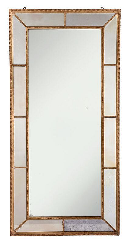 Appraisal: George III Gilt and Mirror Framed Pier Mirror British probably