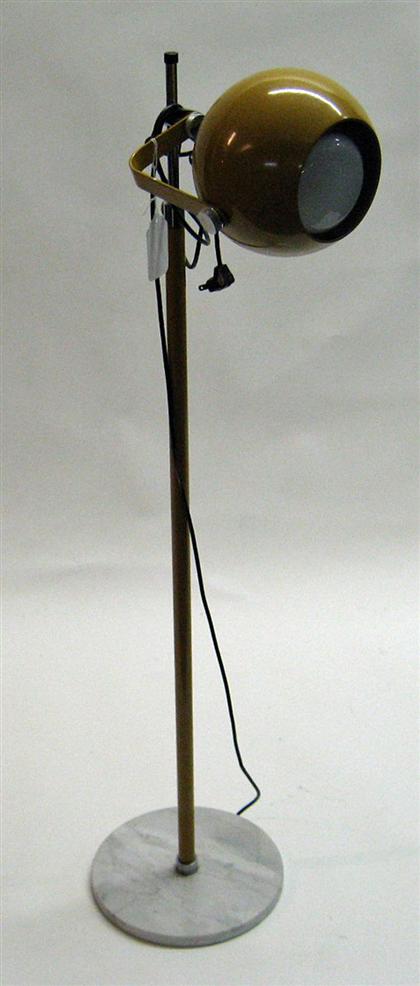 Appraisal: UNKNOWN mid th century Floor lamp Lamp with large circular