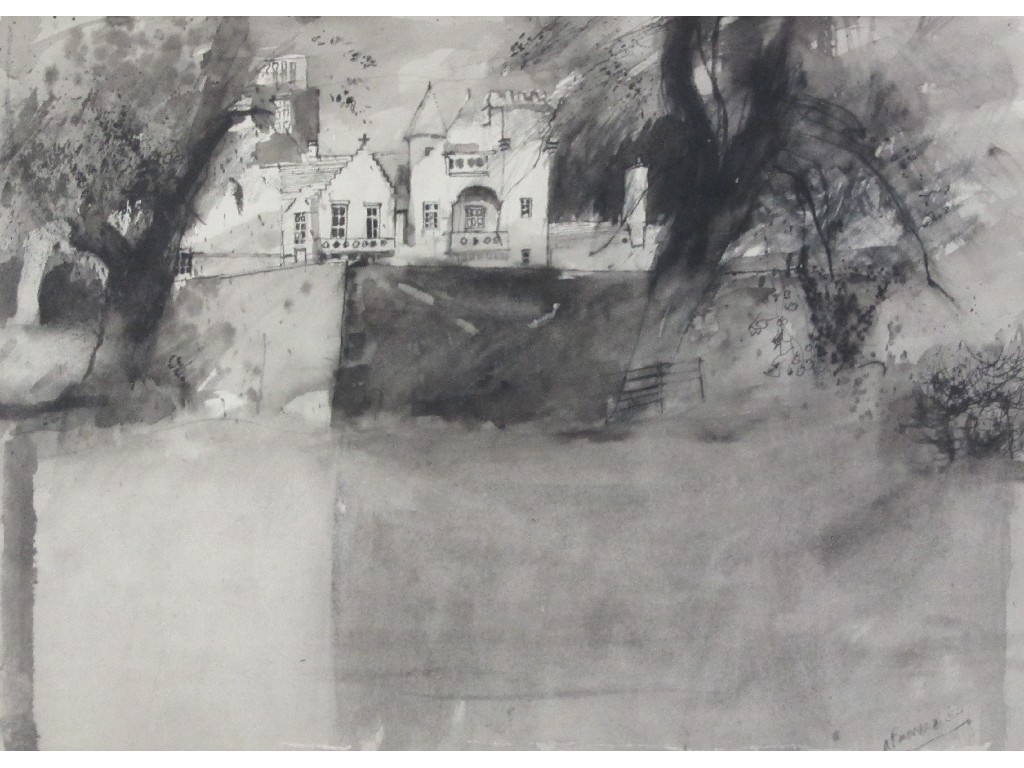 Appraisal: ALAN MORRICE TH CENTURY HOSPITALFIELD Pen ink and wash dated