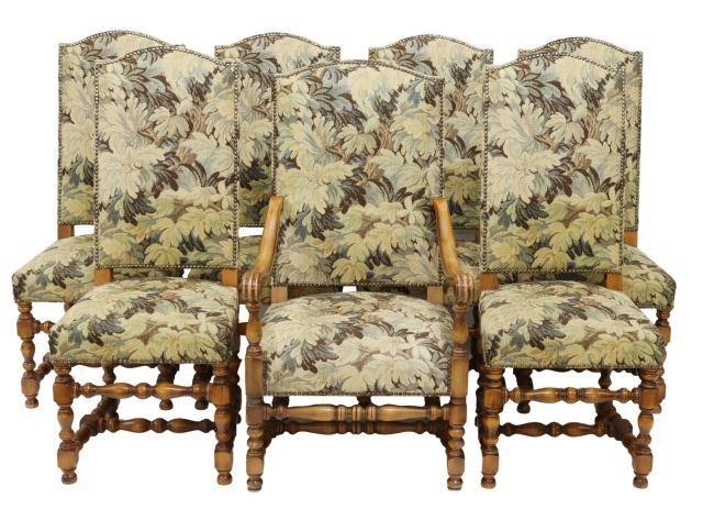 Appraisal: lot of French Louis XIV style chairs early th c