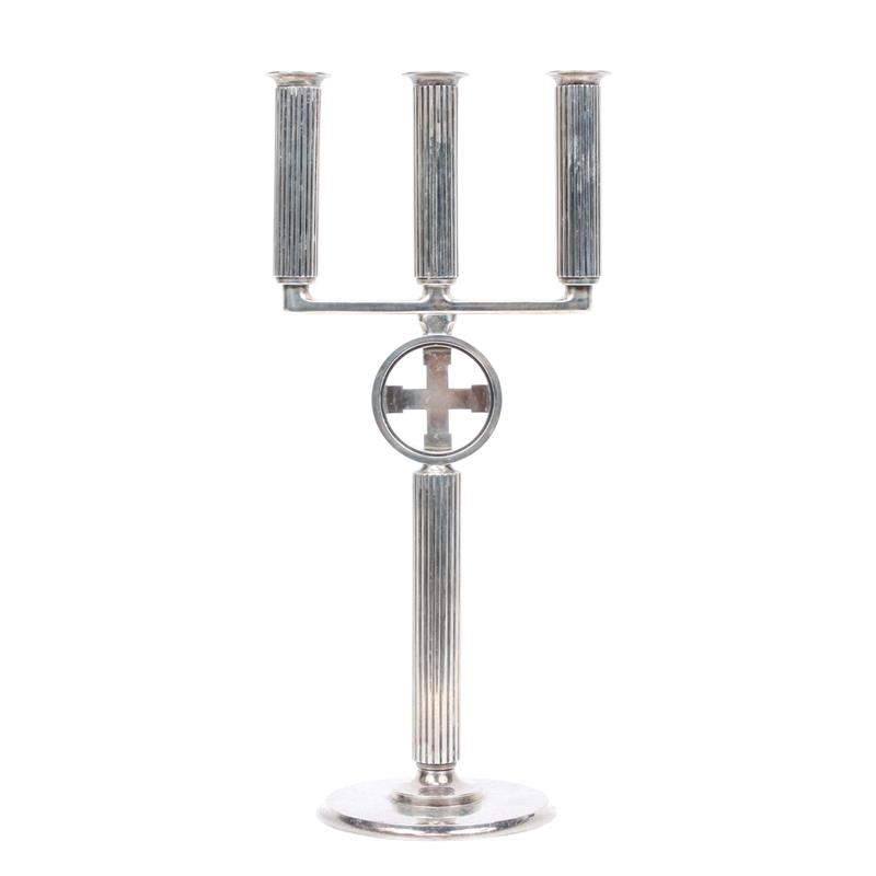 Appraisal: Georg Jensen Sigvard Bernadotte Danish modern sterling silver candelabra ozt