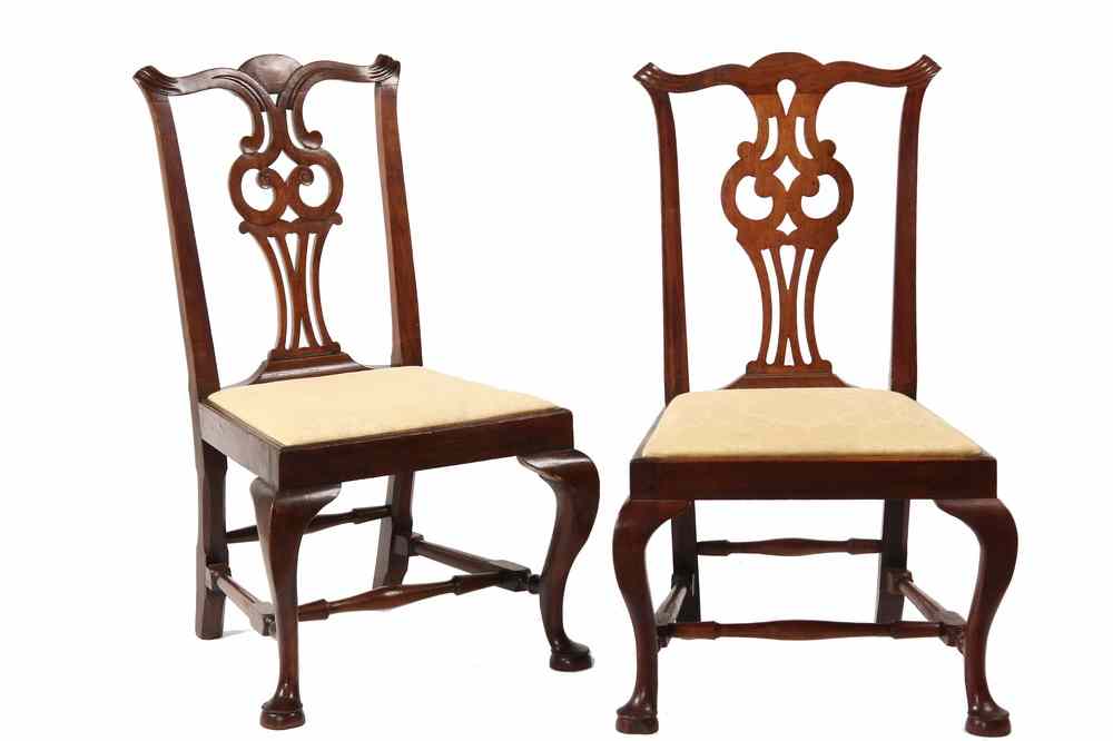 Appraisal: PAIR OF CHAIRS - Pair of mid th c George