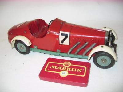 Appraisal: A Marklin constructor Sports Car with open cockpit red body