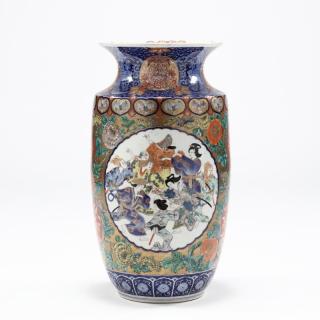 Appraisal: Large Japanese Imari Vase with Dancer Meiji period a very