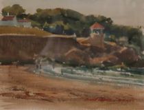 Appraisal: Lowell Ellsworth Smith American b Beach scene with Bathers Signed