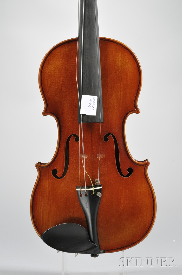 Appraisal: Modern Violin Wenzel Fuchs Erlangen bearing the maker's label model